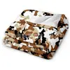 Manta de Franela para Dormir con Patrón de Camuflaje para Aficionados Militares Transfronterizos Gastos de Fábrica Procesamiento y Personalización de Diversas Mantas de Franela Estampadas