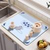 Tapete absorbente de drenaje para mesa con tecnología de cocina, antideslizante, aislante, de diatomeas, de secado rápido