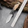 Cuchillo plegable de acero inoxidable de alta dureza, cuchillo de supervivencia para acampar, cuchillo plegable multifunción, cuchillo multiusos portátil, cuchillo de fruta para el hogar.
