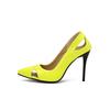 Zapatos de Mujer Talla Grande Puntiagudos Huecos Zapatos de Tacón Alto Sexys talla grande Comercio Exterior T2610