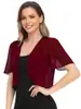2022 Nuevo Cardigan de Gasa con Mangas Cortas de Verano para Mujer, Top Chaqueta para Mujer, Amazon Europeo y Americano
