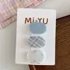 Estilo coreano tecido pequeno oval crianças bebê clipe bonito floral menina bangs hairpin fresco bebê acessórios de cabelo cocar