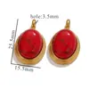 Pingente de Joia Pequeno Exquisito em Aço Inoxidável com Incrustação de Pedra Natural DIY Feito à Mão Pingente de Colar Pulseira Venda por Atacado