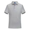 Camisa Polo de Verão Masculina Manga Curta Roupa de Trabalho Camiseta de Algodão Roupas de Grupo Masculinas Podem Ser Bordadas Roupa de Trabalho Estampada com Logo L