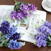 Jacinto Simulado Flores Falsas Casamento Elegante Lavanda Flores Simuladas Decoração Suave Exibição Doméstica Flores de Mesa Buquês de Casamento