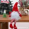 Decoração de Boneca Sem Rosto Listrada com Lantejoulas de Natal da Amazon para Festa em Casa Enfeites de Gnomo Tricotado para Fotos