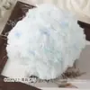 Fio de mohair misturado à mão com textura de pelo, fio especial para bolsas DIY, cor de doce, macio para chapéus feitos à mão, fio para suéter de crochê