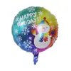 Árbol de Navidad Permanente Transfronterizo de Amazon, Muñeco de Nieve, Cabeza de Papá Noel, Bastón, Globo de Papel de Aluminio, Decoración para Fiesta de Navidad