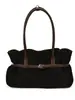 Bolso tote de gamuza de alta gama para otoño e invierno 2026 bolso de hombro con hebilla de cinturón bolso de axila bolso grande de piel de vaca para commuting