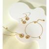 Plata de Ley S925 Estilo Coreano Diseño de Nicho Moda Pulsera Sencilla Estilo Coreano Otoño e Invierno Floral Joyería de Moda