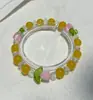 Pulsera Galaxia Brumosa Margarita Minimalista Hielo Triturado Estrella Luna Piedra Lunar Imitación Pulsera de Perlas Joyería para Mujer