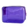 Bolsa de maquillaje transparente de PVC más vendida para mujer, gran capacidad, para viaje, impermeable, neceser, de mano, portátil, bolsa de almacenamiento para productos de cuidado de la piel