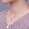 Monedero de Plata Esterlina 925 Cadena de Perlas Simple Elegante Combinable Estilo de Alta Gama Cadena para Clavícula Joyería de Perlas Shijia
