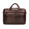 Jiameda bolso de cuero para hombre de negocios maletín cuero napa textura cómoda cuero bolso para hombre en stock al por mayor