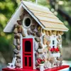 Casas para pájaros creativas transfronterizas, hábitats de pájaros decorativos para jardín exterior, decoración interior y exterior