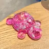 Tortuga adorno de escritorio grande para cortar fruta personalizada, juguete rompecabezas líquido con aceite, lindo y alivia el estrés