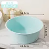 Lavabo Antibacteriano para Uso Doméstico, Tamaño Grande, Cubeta de Plástico Gruesa y Duradera, Elevada y Profundizada para Lavar Ropa y Pies