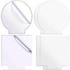 Painéis de Luz Redondos e Quadrados Transparentes de 2mm DIY Display Personalizável Led Acrílico Painéis em Branco Exclusivamente para Fornecimento Transfronteiriço