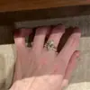 Anillo de Huevo de Paloma Radiante de Diamante de Alto Carbono Estilo Francés Vintage, Anillo Conjunto de Corte Flor de Hielo de Moda de Lujo Ligero, Anillo de Compromiso para Mujeres, Cobre