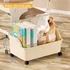 Caixa de armazenamento de livros com polia, dormitório estudantil, mesa, mochila escolar, caixa de armazenamento, cesta de armazenamento de mesa, classificação, caixa de livros de sala de aula