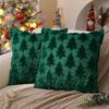 Fronha de Almofada Decorativa de Natal Amazon Transfronteiriça Fronha de Almofada Acolchoada de Pelo Artificial Floco de Neve Decoração de Natal Atacado