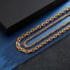 Em estoque O-chain moda base corrente corrente de metal aço inoxidável O-chain acessórios versáteis masculinos colar de aço titânio