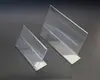 Cartões de Mesa em L em Estoque, Cartões de Display de Mesa A5, Placas de Mesa A6, Etiquetas de Preço A4, Placas Publicitárias Transparentes, Placas de Mesa