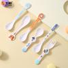 Cucharas de Dibujos Animados Infantiles Wuhe al por Mayor Vajilla de Melamina de Grado Alimenticio Lindas Cucharas para Comida Complementaria del Hogar Cucharas para Bebés