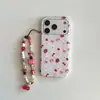 Capa de Celular Morango Coelho Música Maçã 17 Pro Max Adequada para iPhone 16 Capa Protetora 14/17 Camada Dupla IMD