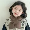 Bufanda de Lana de Punto Coreana Nueva para Otoño e Invierno para Bebés, Bufanda de Protección para el Cuello para Prevenir el Frío y Mantener Caliente para Hombres, Mujeres y Niños