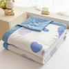 Verano Clase A Dibujos Animados Hilo Arrugado Colcha de Verano Colcha Fresca de Verano Estudiante Soltero Dormitorio Lavable a Máquina Colcha para Aire Acondicionado Colcha Fina