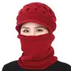 Gorros de Lana Tejida de Piel de Conejo para Mujeres de Mediana Edad y Mayores, Gorros de Invierno para Abuelas y Personas Mayores, Gorros y Bufandas para Madres de Mediana Edad