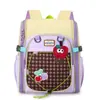 Mochila Escolar Transfronteiriça Novo Modelo 2026 para Alunos do Ensino Fundamental de 3-7 Anos, Meninos e Meninas, Design Educacional, Mochila Infantil Xadrez Cereja para Jardim de Infância