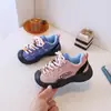 Zapatos de Senderismo para Niñas para Viajes al Aire Libre 2026, Tenis Infantiles con Bloques de Color y Perlas, Nuevos Zapatos Casuales para Niños de Otoño