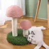 Arranhador para Gatos e Árvore para Gatos, Pequena Torre para Gatos em Formato de Cogumelo com Corda de Sisal Natural, Arranhador e Brinquedo Resistentes para Gatos de Interior e Filhotes