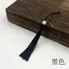 Punta con Borla con Perlas de Simulación Accesorios Hechos a Mano diy Material Punta Colgante Borla para Ropa Estilo Chino