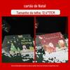 Saco de presente de Natal portátil high-end criativo pequeno tamanho maçã embalagem caixa de presente transparente saco de presente de véspera de Natal