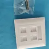 Suministro de productos de cableado integrado - Panel de red tipo 86 de 4 puertos - Módulo RJ45 - Toma de información - Panel de voz
