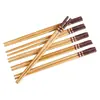 Palitos de Bambu de Luxo Acessível Retrô Palitos Domésticos Naturais Imitação de Madeira Palitos Antibacterianos, à Prova de Mofo e Antiderrapantes Palitos Chineses para Uso Doméstico