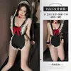 Lencería Sexy, Atuendo de Delantal de Sirvienta Lindo y Sexy con Lazo, Estilo Pura Pasión, Uniforme Revelador de Glúteos Conjunto F225