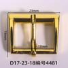 Diámetro Interior 17mm Hebilla en Forma de D Cuadrada Chapada en Rodio Plata Antigua Hebilla para Zapatos de Mujer de Huizhou Sandalias de Playa Hebilla Japonesa Hebilla para Sandalia de Mujer