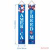 Decorações de Festa Amazon Mais Vendidas Transfronteiriças Cortina de Porta de Varanda Bandeira do 250º Aniversário Americano Dia da Independência Couplets Personalizados