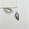 Acessórios para Joias DIY Pingente de Concha de Liga Estilo Oceano Retrô Charms de Concha Materiais para Colar Brinco Feitos à Mão
