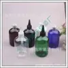 Botella eléctrica para spray de pelo de 300 ml, corta y redonda, tapa negra puntiaguda, botella de apretar, botella para medicamentos líquidos, boquilla puntiaguda, botella para loción de aditivo para cebo de pesca