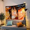 Tapiz de Anime One Piece Naruto Tela de Fondo para Sala de Transmisión en Vivo Tapiz de Pared Mercancía de Anime Lienzo