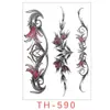 Atacado pronto Adesivos de tatuagem femininos à prova d'água cobertura de cicatriz adesivos de tatuagem sexy adesivos temporários coloridos adesivos de flor para barriga adesivos para cintura