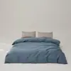 Capa de Edredom Individual Cor Sólida Algodão Longo Sateen 100S Algodão 100% Grau Mãe e Bebê Luxo Leve Roupa de Cama de Algodão para Casa Capa de Edredom 3