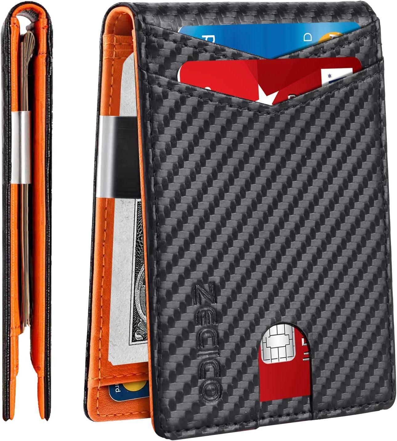 RFID碳纤维皮美金夹钱夹款 (3)