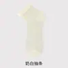 Meias Femininas de Seda Finas para o Verão, Meias Médias sem Costura, Antibacterianas, Malha Respirável, Estilo Ballet Branco, Zhuji