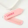 Peine Plegable Creativo y Sencillo para Macarons, Mini Peine Portátil para Estudiantes, Peine de Estilismo para Chicas de Alta Calidad